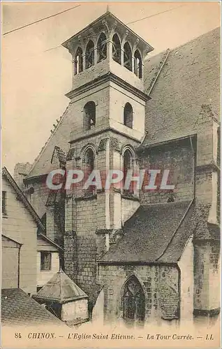 Cartes postales Chinon L' Eglise Saint Etienne la tour carree
