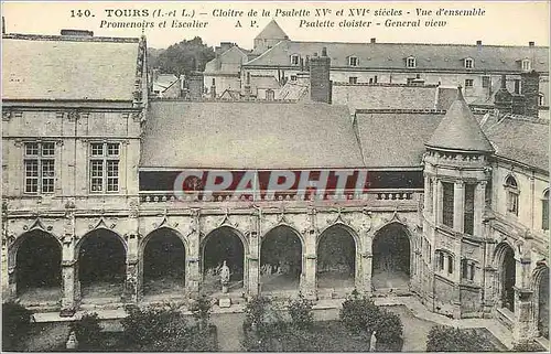 Ansichtskarte AK Tours I et L Cloitre de la psalette Xve et Xvi e siecle Vue d' ensemble Promenoires et escalier