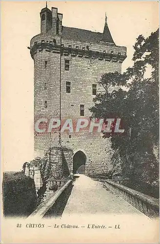 Cartes postales Chinon Le Chateau l'Entr�e LL