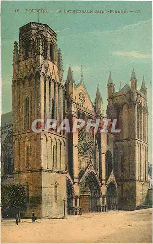 Cartes postales Poitiers La Cthedrale Saint Pierre