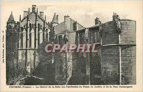 Cartes postales Poitiers vienne Le Chevet de la Salle des Pas Perdue du Palais de justice et de la Tor maubergeo