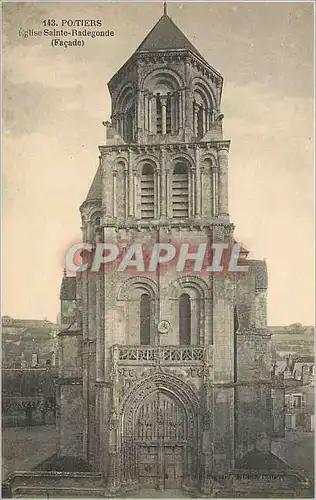 Cartes postales Poitiers Eglise Sainte Radegonde Facade