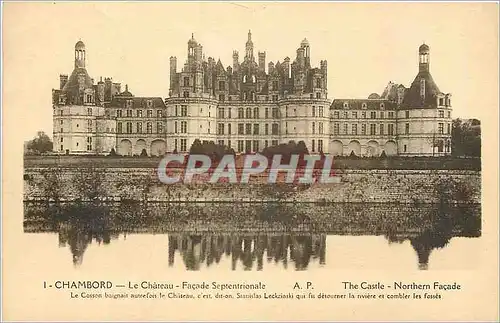 Ansichtskarte AK Chambord le chateau fa�ade Septentrionale