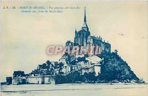 Ansichtskarte AK Mont St Michel vue generale ote Nord Est