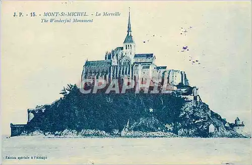 Ansichtskarte AK Mont St Michel Vue generale