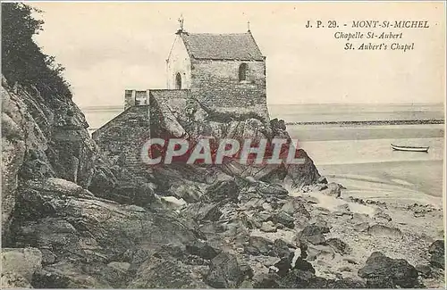 Ansichtskarte AK Mont St Michel Chapelle St Aubert