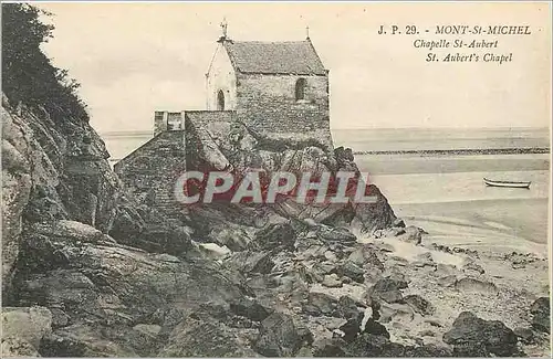 Cartes postales Mont St Michel Chapelle St Aubert