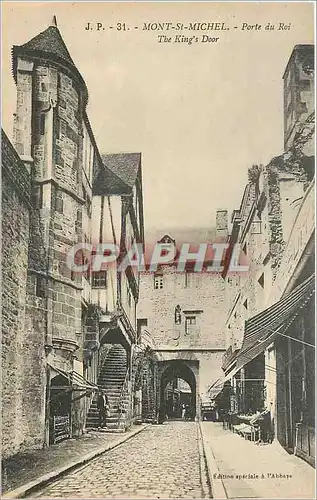 Cartes postales Mont St Michel Porte du Roi