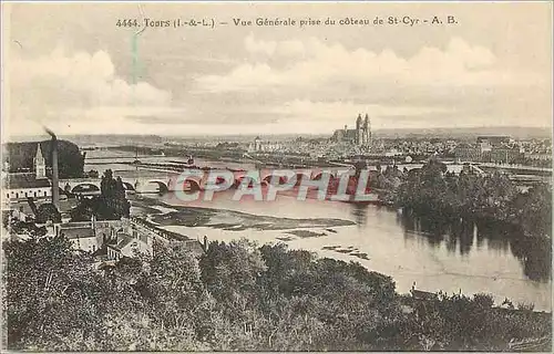 Ansichtskarte AK Tours I&L vue generale prise du couteau de St cyr