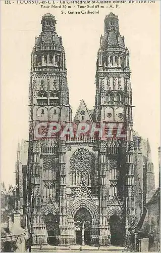 Cartes postales Tours I&L La cathedrale St Gatien