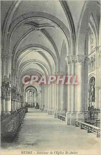 Ansichtskarte AK Reims Interieur de l'Eglise ST Andre