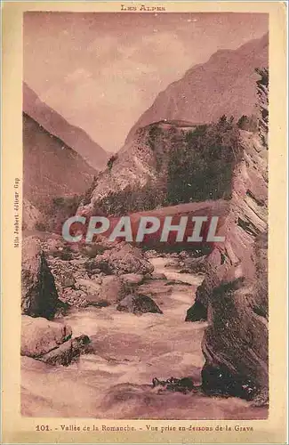 Cartes postales Vallee de la Romanche Vue prise dessous de la Grave