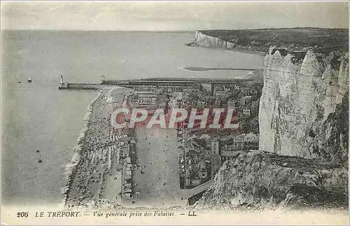 Cartes postales Le Treport vue generale prise des falaises