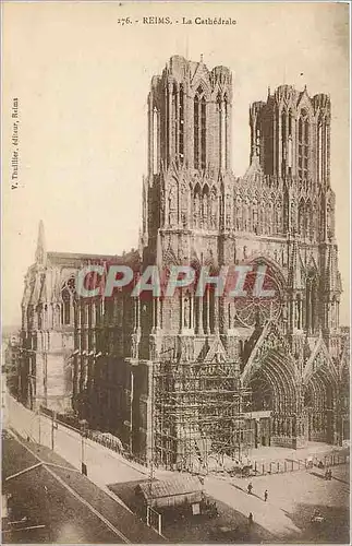 Ansichtskarte AK Reims la cthedrale