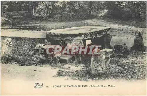 Cartes postales Foret de fontainebleau le table du Grand maitre
