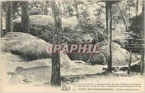 Cartes postales Foret de fontainebleauCaverne des Bringards