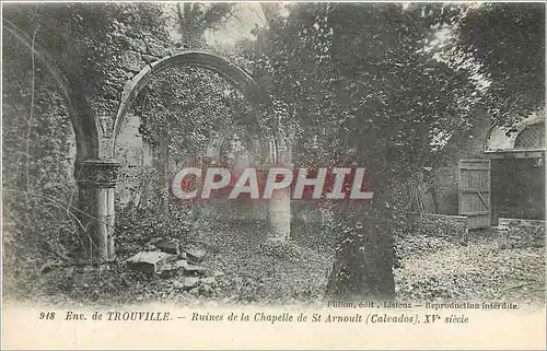 Cartes postales Enviirons de Trouville Ruines de la Chapelle de St Arnoult Calvados Xve siecle