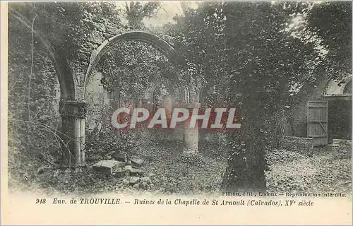 Ansichtskarte AK Environs de Trouville Ruines de la Chapelle de St Arnoult Calvados Xve siecle
