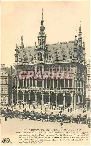 Cartes postales Bruxelles grand Place maison du roi