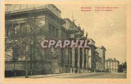 Cartes postales Bruxelles Palais des eaux Arts