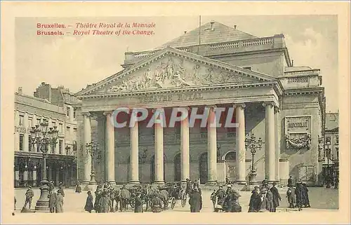 Ansichtskarte AK Bruxelles theatre Royal de la Monnaie