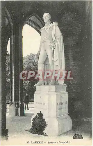 Cartes postales Laeken Statue de Leopard