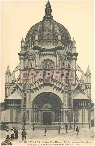 Cartes postales Bruxelles Eglise Ste Marie Style romano Bizantyn