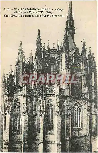 Cartes postales Mont St Michel Abbaye Abside de l'Eglise Xve siecle