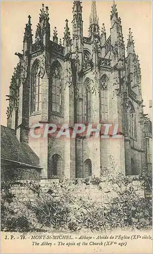 Ansichtskarte AK Mont Saint Michel Abbaye Abside de l'Eglise Xve siecle