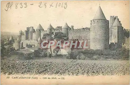 Ansichtskarte AK Carcassonne cite cote du Midi