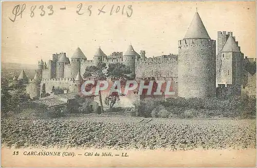 Cartes postales Carcassonne cite cote du Midi