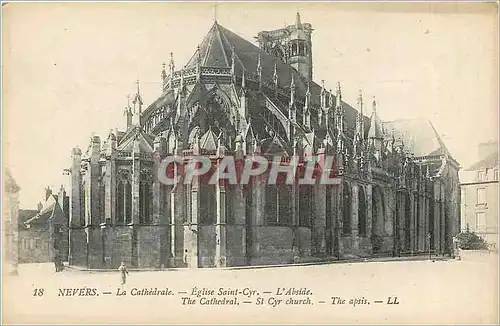 Cartes postales Nevers la cathedrale Eglise Saint Cyr l'Abside