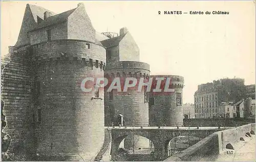Cartes postales Nantes Entr�e du Chateau