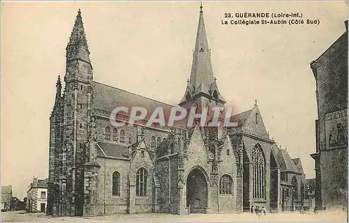 Ansichtskarte AK Guerande Loire Inf la collegiale St Aubin coe sud