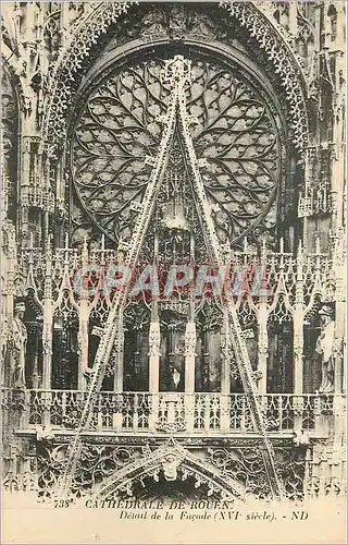 Ansichtskarte AK Cathedrale de rouen detail de la fa�ade XVI e siecle