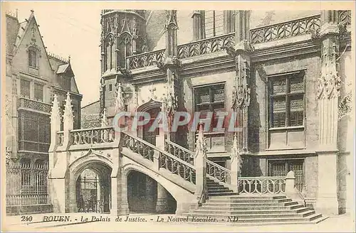 Cartes postales Rouen le plis de justice le nouvel Escalier