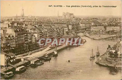 Cartes postales Nantes Vue generale Nord Est prise du Transbordeur