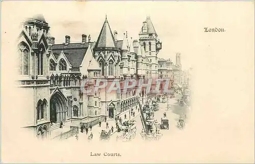 Cartes postales London law Courts