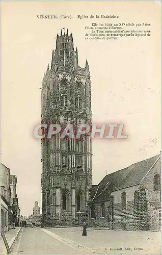 Cartes postales Verneuil Eure Eglise de la madeleine