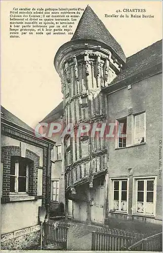 Ansichtskarte AK Chartres Escalier de la Reine Berthe