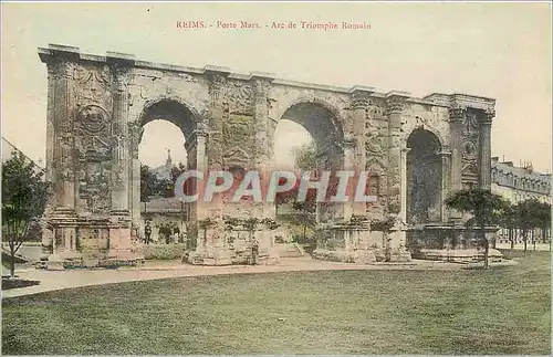Cartes postales Reims Porte Mars arc de triomphe Romain