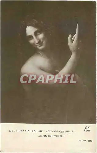 Cartes postales Musee de Louvre Leonard de Vinci