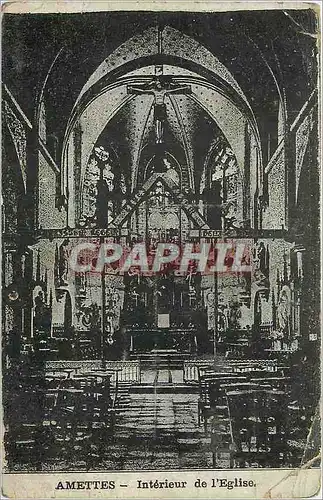 Cartes postales Amettes Interieur de l'Eglise