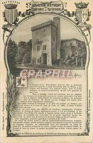 Cartes postales Ch�teau Carnet