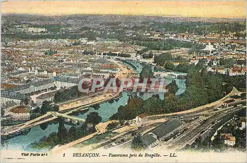 Ansichtskarte AK Besancon Panorama pris de Bregille