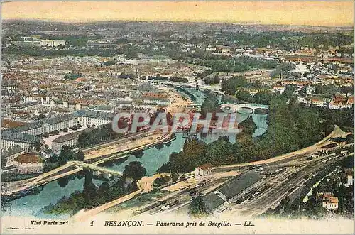 Cartes postales Besancon Panorama pris de Bregille