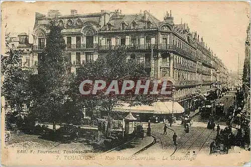 Cartes postales Toulouse rue Alsace Lorraine l gaspillage