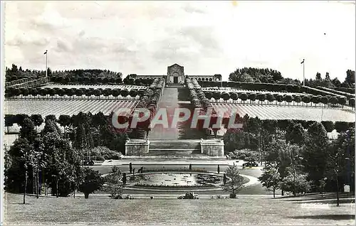 Moderne Karte Verdun Champs de bataille Cimetiere Americain