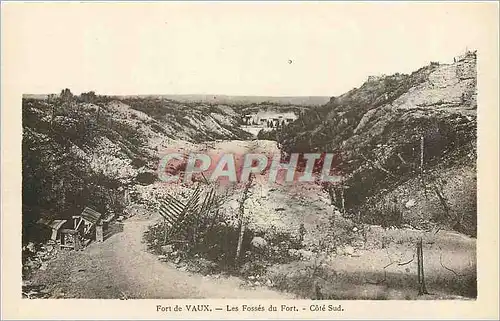 Cartes postales Fort de vaux Les osses du fort Cote Sud