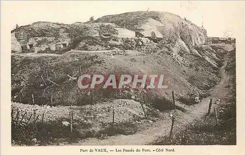 Cartes postales Fort de Vaux les Fosses du fort Cote nord